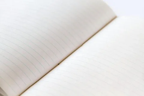 Open blank notebook closeup view Stock Photos