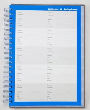 Open blank notebook Stock Photos