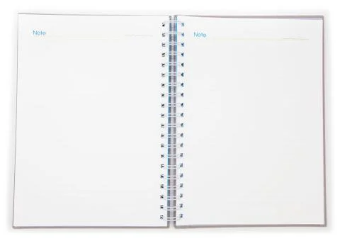 Open blank notebook Stock Photos