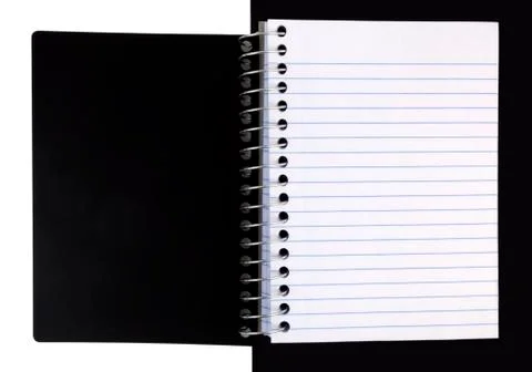 Open blank notebook Foto stock