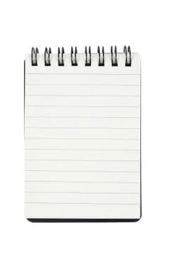 Open blank page notepad, notebook Stock Photos