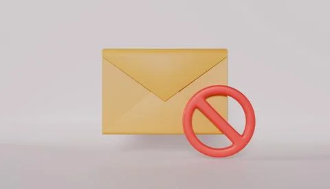 Open blank paper envelope with a red envelope sign for sending a message Иллюстрация
