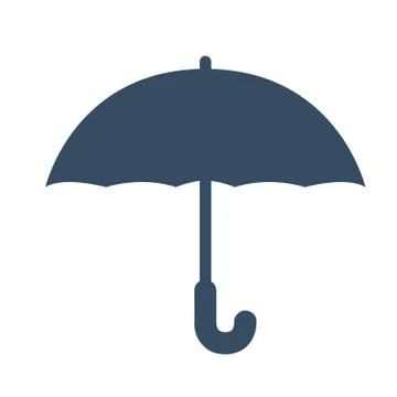 Open blue umbrella design Illustrazione stock