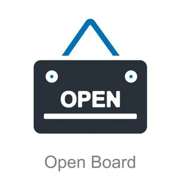 Open Board Stock Illustration