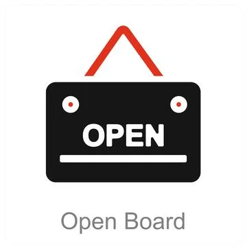 Open Board Stock Illustration