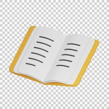 Open Book 3D Illustrations, 3D rendering Stock Illustration