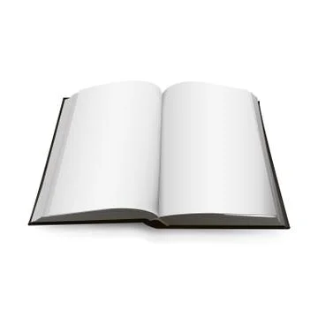 Open Book 3d isolated on background. Vector illustration. Stock Illustration