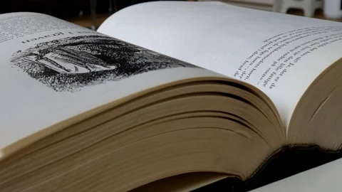 Open book  4K Stock Footage 195672355