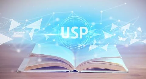 Open book with abbreviation concept Stock Photos