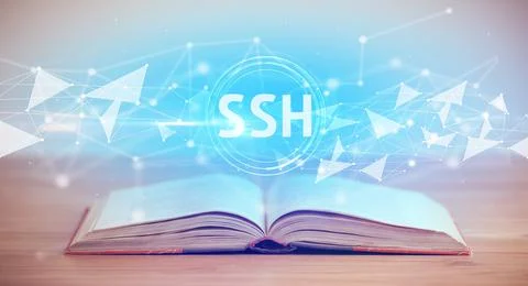 Open book with abbreviation Stock Photos