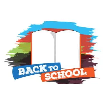 Open book. Back to school concept image Stock Illustration