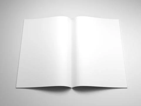 Open book with blank pages Stock Illustration