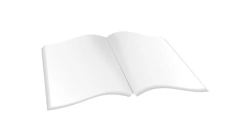 Open book with blank pages Stock Illustration