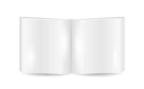 Open book with blank pages 스톡 일러스트