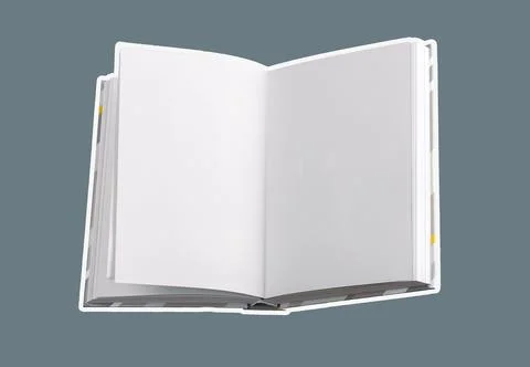 Open book with blank pages, representing endless possibilities for learning, Stock Photos