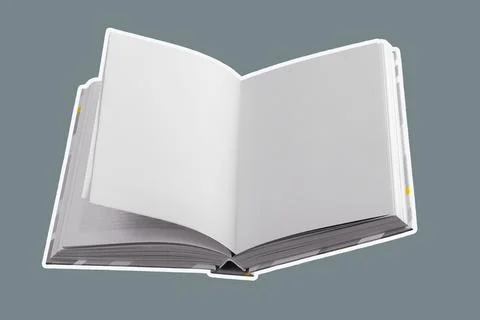 Open book with blank pages, symbolizing the vast potential for learning and Stock Photos