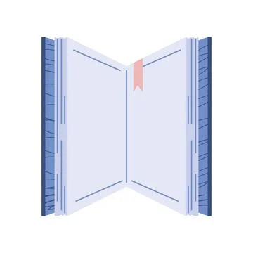 Open book bookmark learn study cartoon icon isolated style Ilustración de archivo