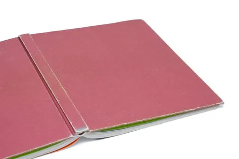 Open book (Clipping path) isolated on white background Foto stock
