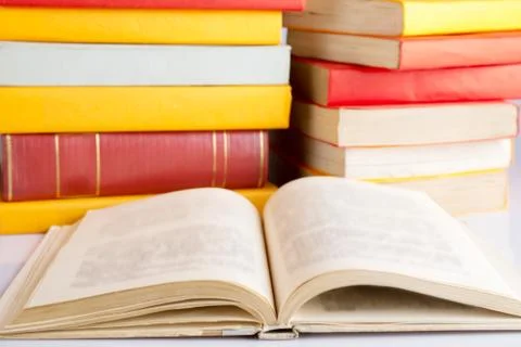 Open book close-up Stock Photos