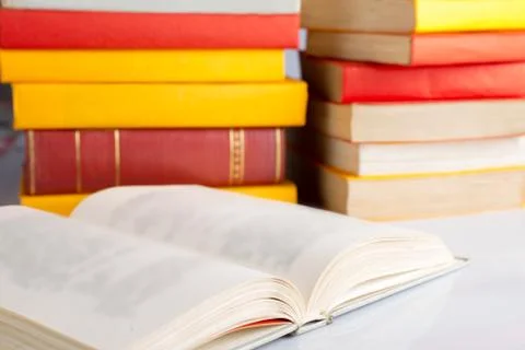 Open book close-up Stock Photos