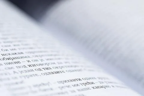 Open book close up Stock Photos
