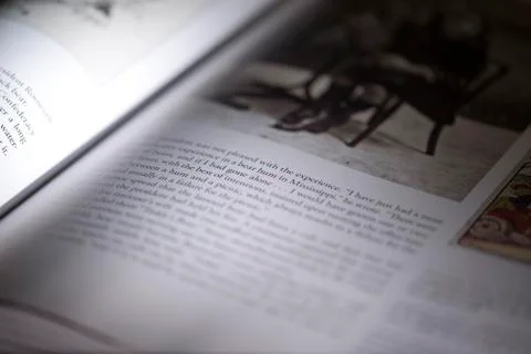 Open Book, Closeup View Stock Photos