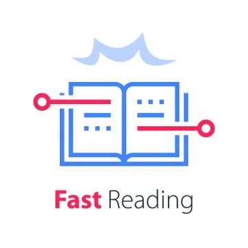 Open book, creative writing and storytelling, education concept, read summary Stock Illustration