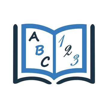 Open book, education, library, reading vector icon Stock Illustration