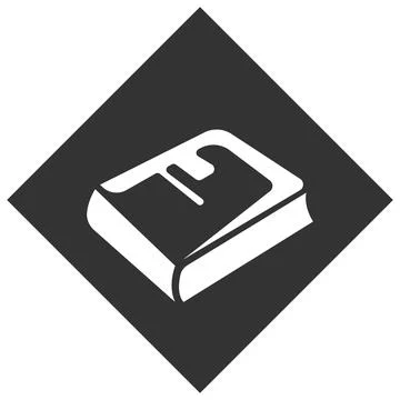 Open Book Emblem Circle Logo Stock Illustration