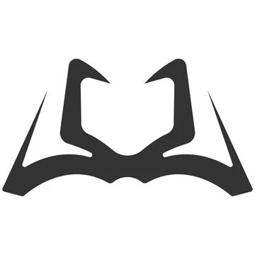 Open Book Emblem Circle Logo Stock Illustration