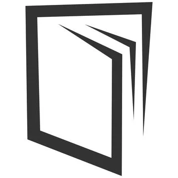 Open Book Emblem Circle Logo Stock Illustration