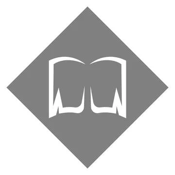 Open Book Emblem Circle Logo Stock Illustration