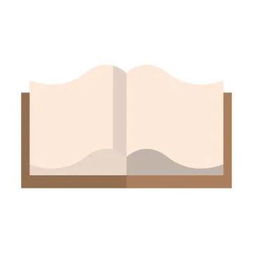 Open book flat clipart vector illustration イラスト素材