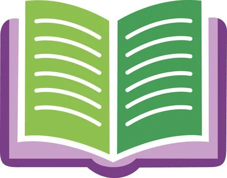 Open book flat icon design illustration Stock Illustration
