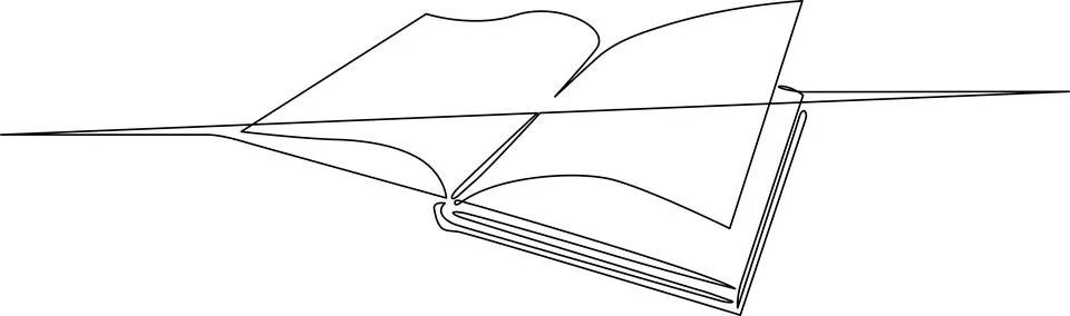 Open book on horizon Vector Stock Illustration