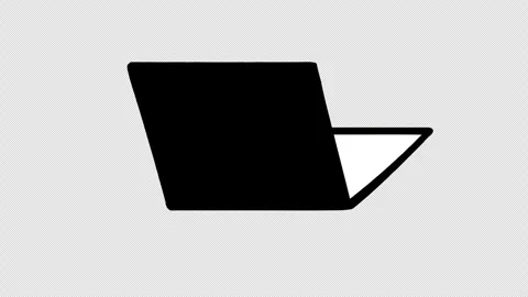 An open book icon concept animation with alpha channel Stock Footage 310644823