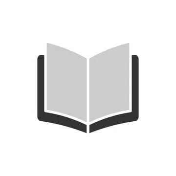 Open book icon design template illustration isolated Illustrazione stock