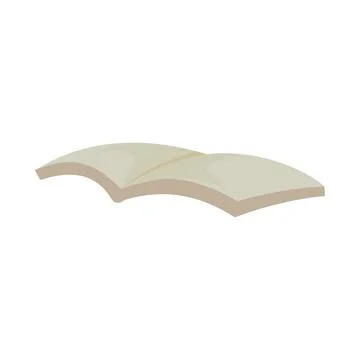 Open book icon in flat style isolated on white background. Education symbol Stock Illustration