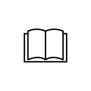 Open Book Icon Ideal for Educational and Learning Resources Stock Illustration