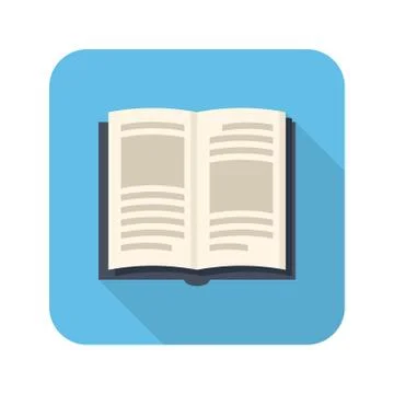 Open book icon Illustrazione stock
