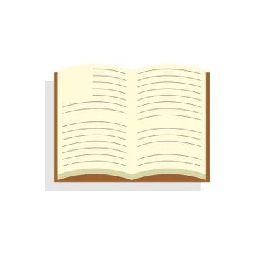 Open book. Icon on isolated background Stock Illustration