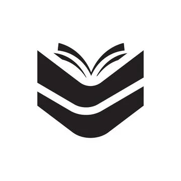 Open book icon logo design template isolated illustration Stock Illustration
