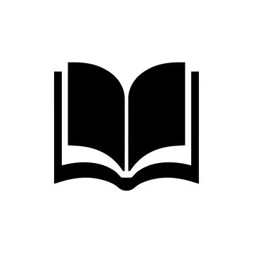 Open book icon logo design template isolated illustration Stock Illustration