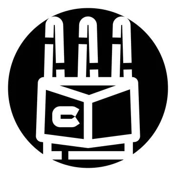 Open book icon representing education and knowledge sharing Stock Illustration