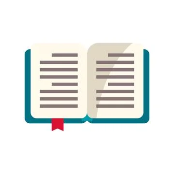 Open book icon representing education and knowledge Illustrazione stock