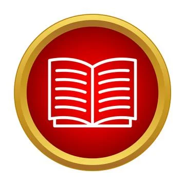 Open book icon representing education and knowledge Illustrazione stock