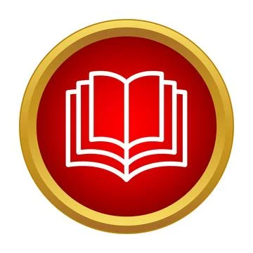 Open book icon representing education and knowledge Illustrazione stock