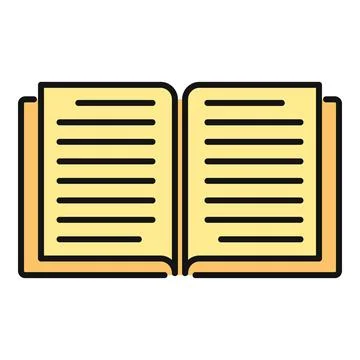 Open book icon representing education and knowledge イラスト素材