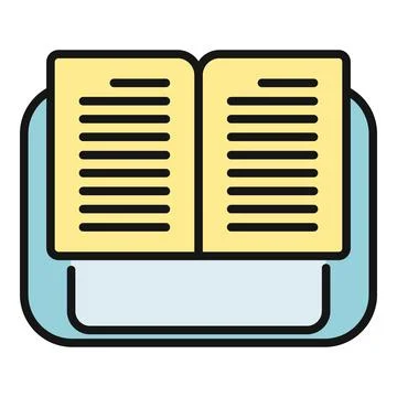 Open book icon representing education and literacy イラスト素材