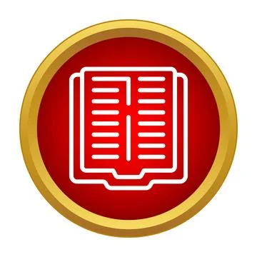 Open book icon representing education and knowledge sharing Illustrazione stock
